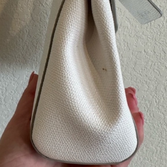 Tumi Leather Top Handle Crossbody Bag in White - Picture 12 of 13